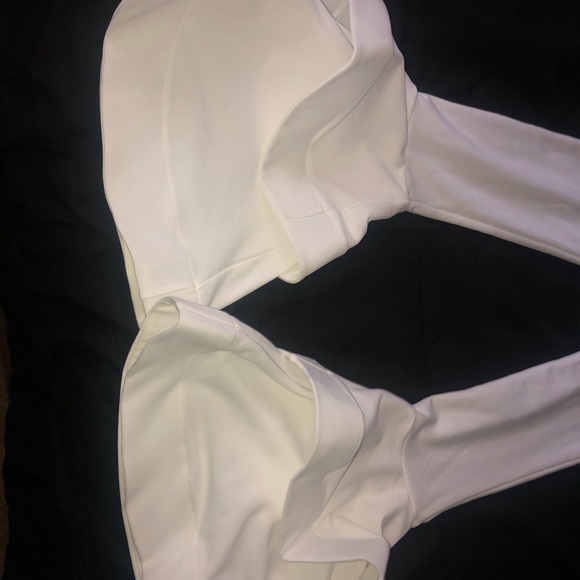 White Ruffle Pants - Picture 3 of 4